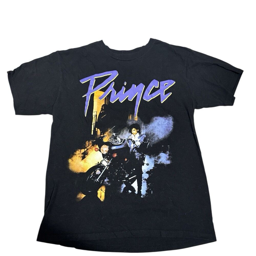 Prince Purple Rain Motorcycle Album Cover Tee Sz M